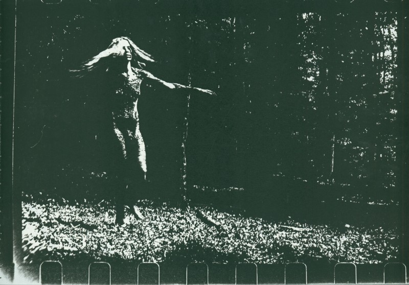 A black and white still from Belladonna: A Film.